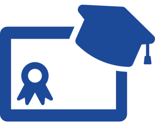Ícone Certificado Azul